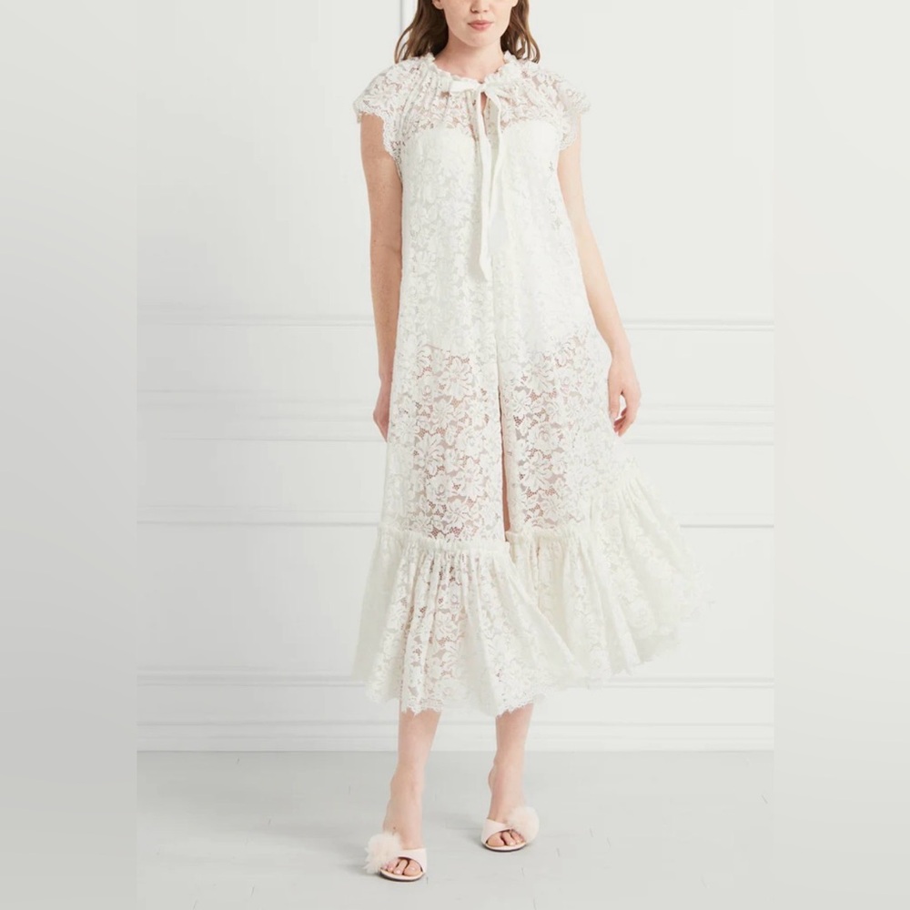 Hill House White Coco Duster NWT